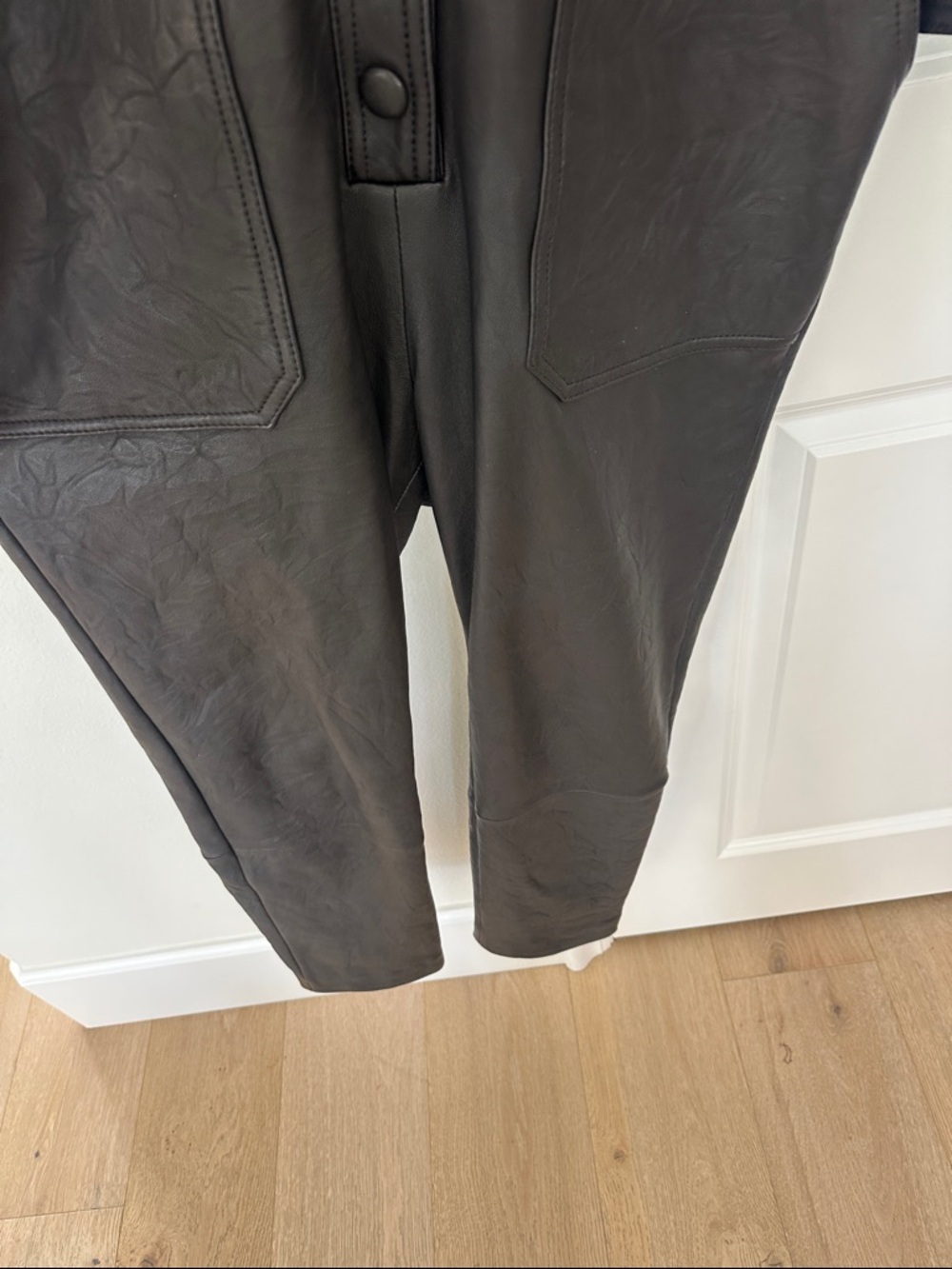 Veronica Beard Black Leather Jumpsuit - Picture 6 of 11